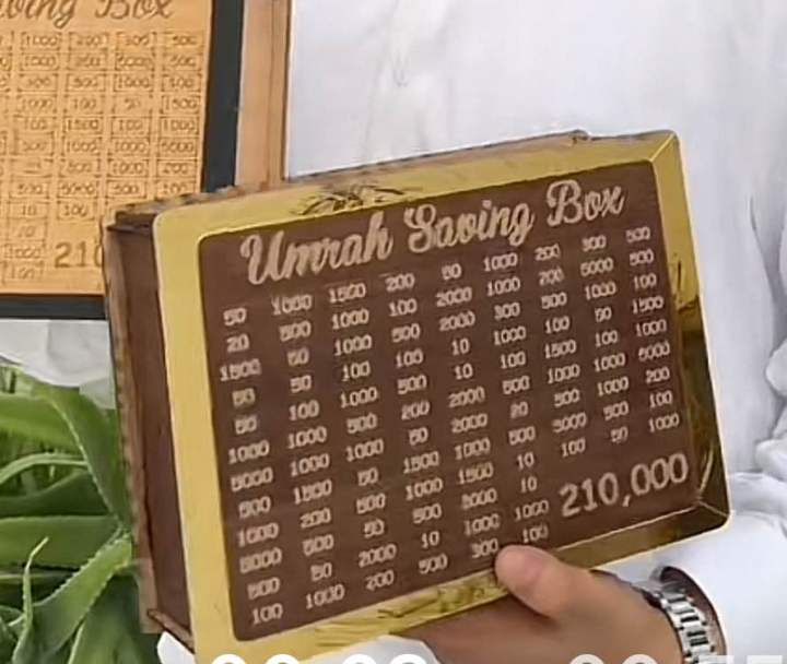 Umrah Saving Box - Wooden Umrah Saving Box - 280 Days Savings Plan - Islamic Halal Money Jar for Hajj & Umrah - Daily Pilgrimage Savings Tracker - Gift for Muslims Money Saving Box