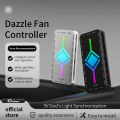 5V3 Pin ARGB Controller Computer Case Fan Divine Light Synchronous PWM Temperature Control 9-Port Hub Hub with Remote Control HU. 