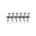 6 inline Vintage Guitar Tuners Tuning Pegs Keys Machine Heads Set for Electric Guitar Chrome. 