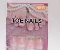 Beautiful 12 Pieces Fake Foot Nails With Glue For Parlor use (Press On Toe Nail With Glue For Women. 