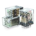 Pack of 10 relay sets + my2 socket my4 12VDC 12vac 24vda 24vac 110vac 220vac daily delivery. 