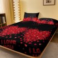 1 piece of Eternal Knot concentric pattern frosted bedsheet, bedroom printed bedspread, bedding (excluding pillowcases). 
