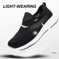 Summer Mesh Lightweight Work Sneakers Steel Toe Men Women Work Safety Shoes Breathable Construction Shoes Work Boots Footwear. 