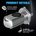 XSTORM H4 LED Projector Lens Headlight Bulbs 12000LM 6000K BA20D Motorcycle Lights 3570 Chips Headlamp Fog Light With Fan.