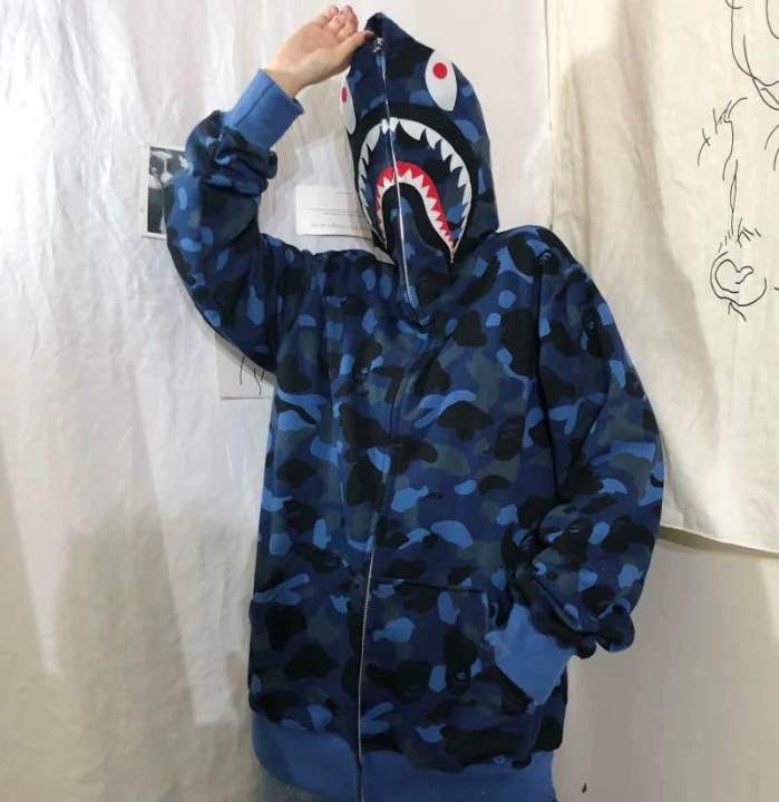 Summer Tide Baps Shark Zipper Unisex Hoodie