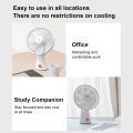 XIAOMI Mijia Portable Desk Fan USB Rechargeable Handheld Mini Electric Fans Cordless Air Cooling Small Fan 4 Gears Speed. 