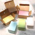 100pcs/box Kraft paper card color blank business card message thank you card writing card label bookmark learning card. 