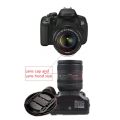 Lens cap 49 52 55 58 62 67 72 77 82 86mm center pinch Snap-on cap cover for canon nikon sony camera Lens without logo. 