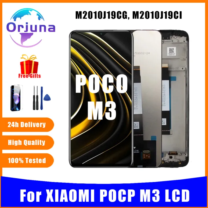 Original LCD For Xiaomi POCO M3 Display Touch Screen Digitizer For Xiaomi Poco M3 LCD With Frame Replacement Part