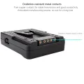Probty Dual NP-F970 NP-F Series Battery to V-Mount Lock Power Supply Converter Plate for Tilta Kit Monitors LED Light. 