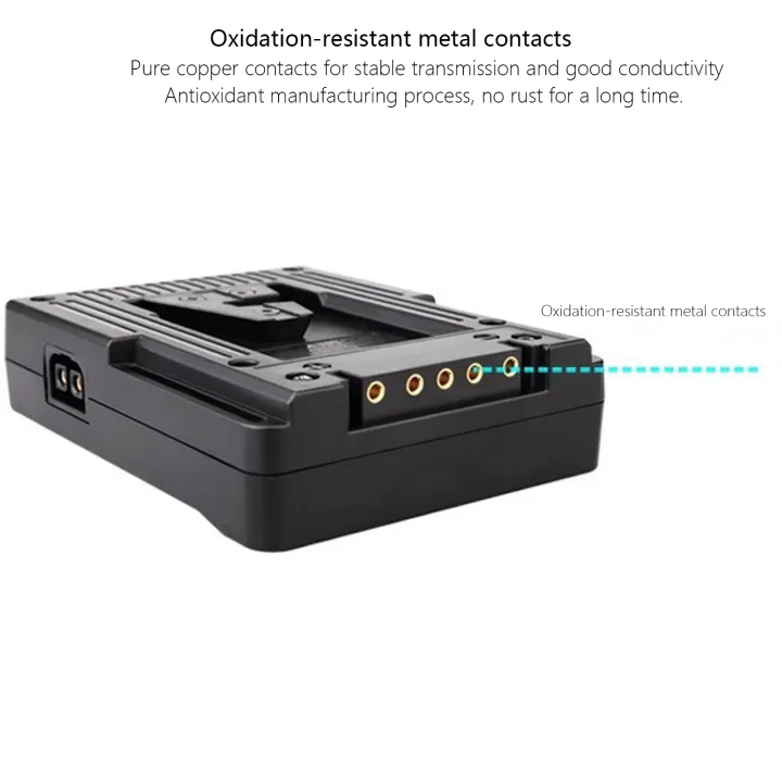 Probty%20Dual%20NP-F970%20NP-F%20Series%20Battery%20to%20V-Mount%20Lock%20Power%20Supply%20Converter%20Plate%20for%20Tilta%20Kit%20Monitors%20LED%20Light%20-%20Image%204