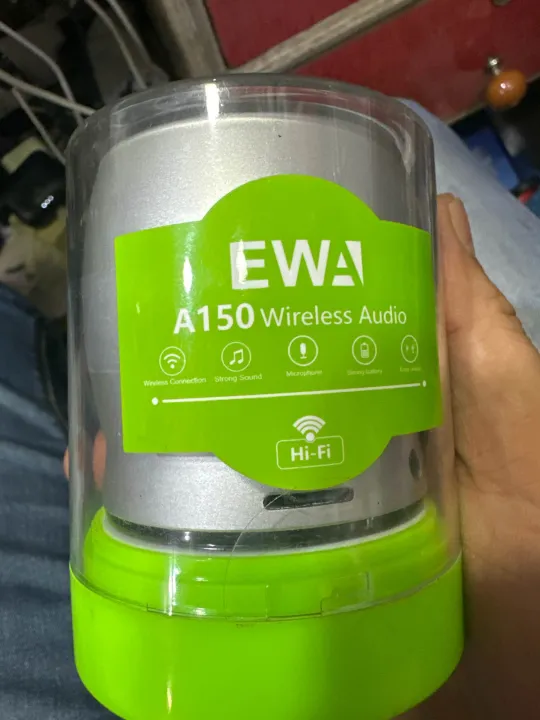 Ewa A150 Sky Blue Small Round Mini Portable Bluetooth Speaker Built-In ...
