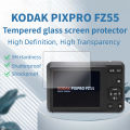 For KODAK PIXPRO FZ55 Tempered Glass Screen Protector 9H HD Clear Anti-Scratch Protective Film Digital Camera LCD Guard.