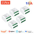 16A ZigBee 3.0 Smart Switch Automation DIY Light Switches Module Supports 2 Way Control Wok Alexa Google Home Zigbee 2Mqtt. 