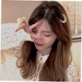 Korea Pearl Hair Clip Snap Barrettes - Stylish Multi-Color, Lightweight, Perfect for Parties and Ceremonies. 