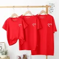 Summer Cotton Baby Mom Dad T Shirts Tops Fashion Family Matching Outfits Daddy Mommy And Daughter Son Matching Clothes. 