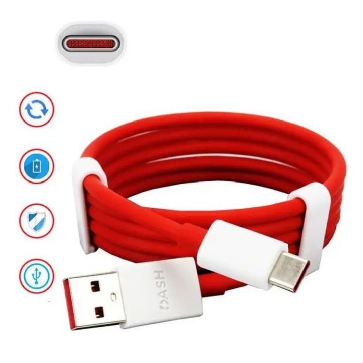 100% Original OnePlus 6A Warp Charging Data Cable | USB To Type-C Cable - Fast Charging Compatible With All Smartphone Devices
