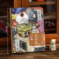 Creative Cat Themed Travel Notebook High-Aesthetic Illustration Journal Planner for Student Diary Note-Taking Notepad Stationery. 