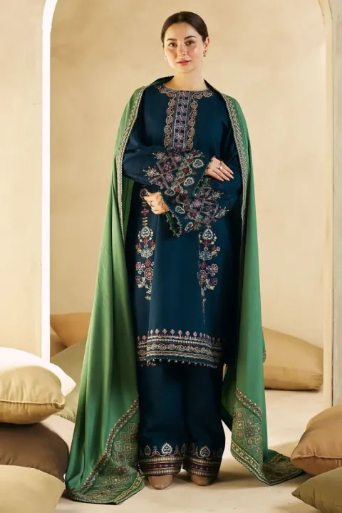 3%20Piece%20/%20Three%20Piece%20Women's%20Embroidered%20Dhanak%20Suit%20%7C%20Embroidered%20Shirt,%20Trouser%20&%20Dhanak%20Dupatta%20%7C%20Ladies%20Winter%20Dress%20-%20Image%203