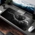Large Mouse Pad  Soldier Design Non-Slip XXL desk pad gaming accessories Stitched Edges for Home and game for fps gamer. 