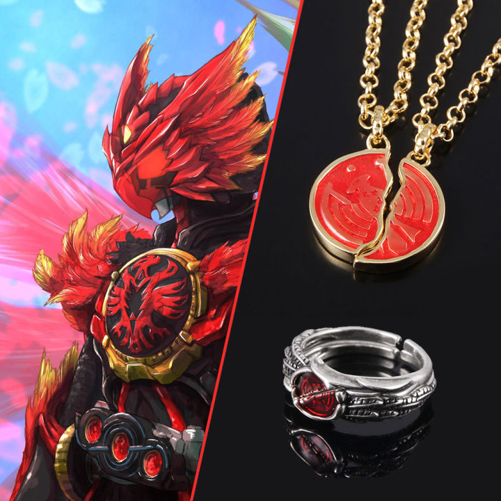Anime Kamen Rider OOO Necklace Ankh's Broken Taka Core Medal