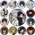 58mm Anime Bungo Stray Dogs Gogol dazai osamu Ryunosuke Akutagawa Cosplay COSTUME Badge Pin SPTE Tinplate Brooch Prop Gilf.