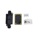 Junction Box Mini Outdoor Waterproof Ip66 Terminals One In Two Out Waterproof Box Plastic Corrosion Resistant Black Junction. 