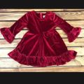 velvet frock for girls special design top quality dress. 