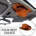 1Pc Steel Car Mounted Cowboy Hat Holder Multi-Functional Car Storage Hat Rack Hat Hook Car Accessory. 
