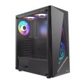 BOOST JAGUAR GAMiNG PC CASE BLACK WiTH 3 RGB FAN. 
