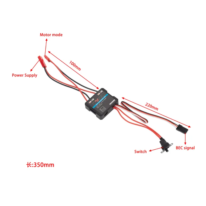 WPL%20C24%20C34%20MN%20D90%20MN99S%20MN86S%20MN128%2040A%20Brushed%20ESC%20Electronic%20Speed%20Controller%20RC%20Car%20Upgrade%20Parts%20-%20Image%202