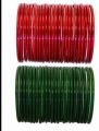 1 Dorzen Red & Black Glass Bangles/ Beautiful Glass Bangles/Red Glass Bangles/Black Glass Bangles/Bangkes for Girls & Womwn's, Sold By Click To Pack360. 