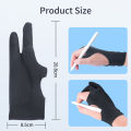 Two Finger Anti Fouling Glove For Tablet Phone Drawing Write Gloves For Ipad Pro Air Mini Anti Accidental Contact Gloves. 