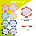 Kaiersn 9Pcs Golf Ball Marker With Golf Hat Clip Tool Golf Marker Chips Outdoor Golf Accessories.