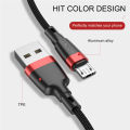 USLION Micro USB Cable Fast Charging Cable For Xiaomi redmi note 5 Micro USB Data Cord Charger Quick Charge 3.0 Cable 1M 2M 3M. 