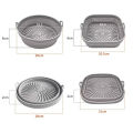 Foldable Air Fryer Silicone Liners Reusable Silicone Air Fryer Basket Food Safe Non Stick Air-Fryer Bakewa Kitchen Accessorie. 