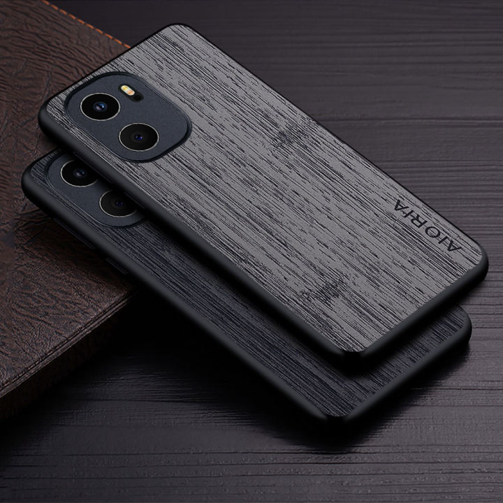 Case for OnePlus 15R ACE 6 oneplus 15 funda bamboo wood pattern Leather new phone cover Luxury coque for OnePlus 15 case capa
