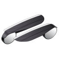 SEAMETAL Carbon Fiber Textured Car Rearview Mirrors All-in-One Rain Eyebrow Blind Spot Mirror Reflective Mirror And Rain Cover. 