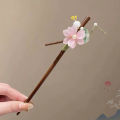 Hair Clasp Sticks With Flower Pendant Hair Stick Vintage Chinese Style Bridal Hair Jewelry Accessories For Women Wedding Hanfu. 