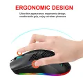 Wireless Gaming Mouse Mouse with Honeycomb Shell Side Buttons Wireless Mouse for PC/Tablet/Desktop/Office/Games. 