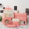 5 Piece New Unique Design Backpack For Girls. 