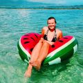 Inflatable Buoy Pool Float Pineapple Watermelon Swimming Ring for Adults Summer Water Sport Swim Circle Pool Party Toys. 