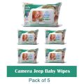 Camera Jeep baby Wipes - (Pack of 5) 80 Pcs Pack. 