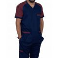 Doctors outfit OT uniform kit scrub suits multicolor design blue maroon. 