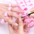 50Pcs/Pack Pink Nail Art Toes Separators Fingers Foots Sponge Soft Gel UV Tools Polish Manicure Pedicure. 