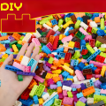 300/500/1000 DIY Creative Building Blocks Bulk Set Urban Classic Blocks Assembled Birthday Children's Educational Toys.