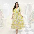 New Collection Screen Print Cotton Aliya Cut Kurti Design for Women. 