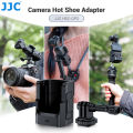 JJC Clod Shoe Mount Adapter for Osmo Pocket 4 3 Camera with Pocket 3 Expansion Adapter for DSLR Hot Shoe Mount Accessories.