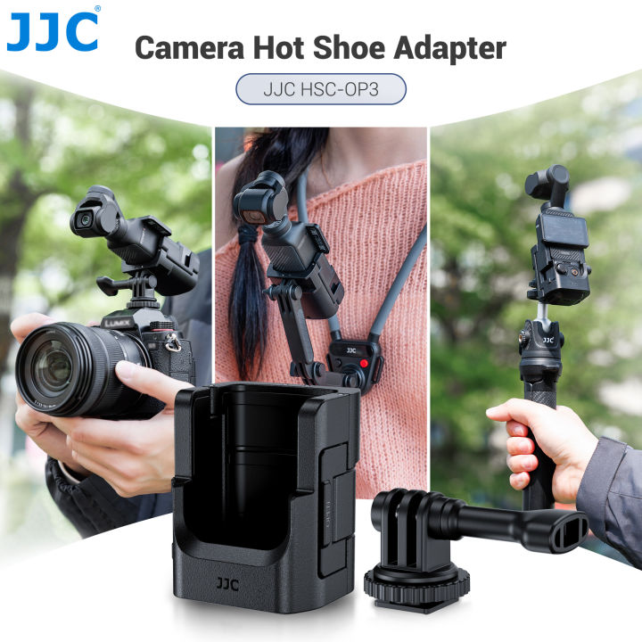 JJC%20Clod%20Shoe%20Mount%20Adapter%20for%20%20Osmo%20Pocket%204%203%20Camera%20with%20Pocket%203%20Expansion%20Adapter%20for%20DSLR%20Hot%20Shoe%20Mount%20Accessories%20-%20Image%203
