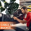 5-200PC Cable Ties Buckles Nylon Auto Fastener Screw Replaceable Car Fenders Trunk Engine Guard Panel Wire Clips Management Tool. 